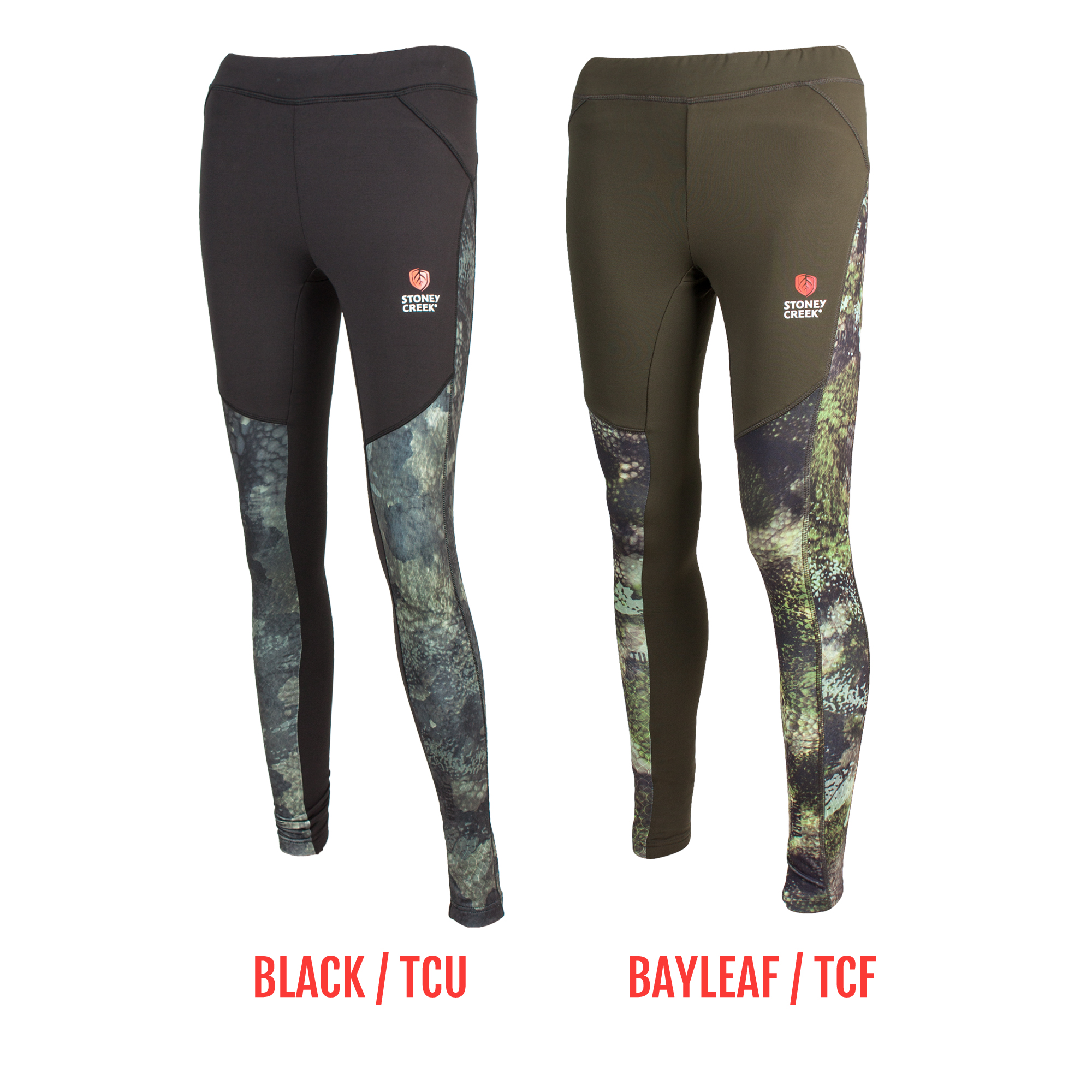 Women's SC Active Tights - Black/TCU and Bayleaf/TCF