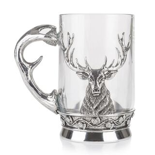 AE Williams Stag Glass Tankard
